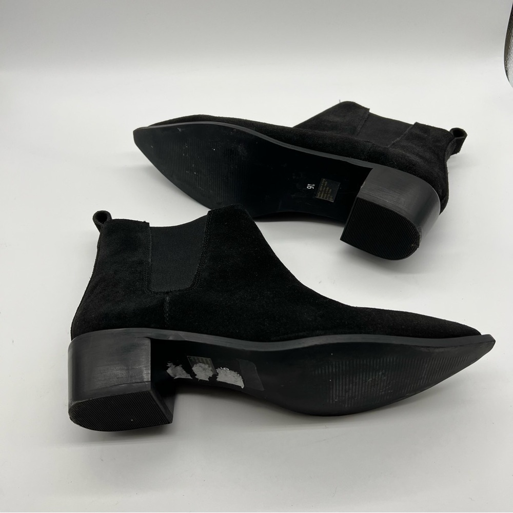 Sey Collection‎ Pointed Toe Suede Black Boots - Picture 3 of 10